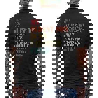 My Oldest Son Is My Favorite Child Fathers Day Men's T-shirt Back Print | Mazezy