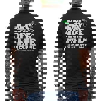 Olive Matter Traight On A Pizza T-shirt da uomo con stampa posteriore - Novitaregali