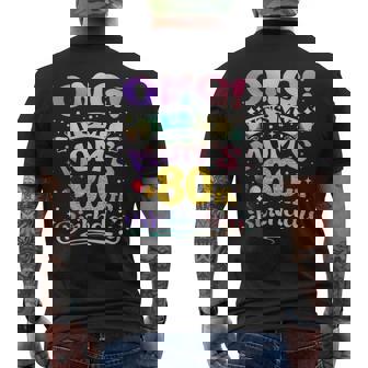 Omg It's My Mom's 80Th Birthday Happy 80 Years Old Men's T-shirt Back Print - Thegiftio