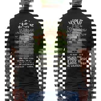 I Was One Under Today Golf Lover Golfer Golfing Men's T-shirt Back Print - Monsterry