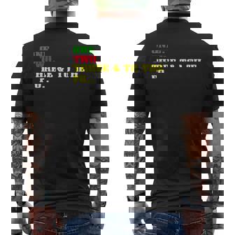 One Two Three And To The Fo オールドスクール ラッパー ヒップホップ メンズTシャツ バックプリント - Kawaiitshirt