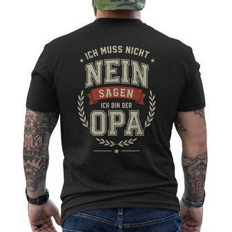 Opa Geburtstag Geschenk Opapruch Lustig Opa T-Shirt mit Rückendruck - Geschenkecke