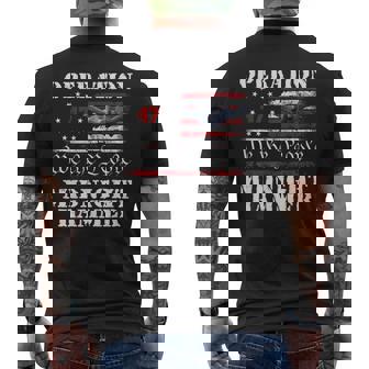 Operation Midnight Hammer Usa Flag Midnight Hammer Men's T-shirt Back Print - Thegiftio UK