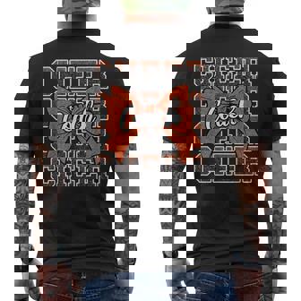 Orange Sport Loud Proud Cheer Coach Dad Father's Day Men's T-shirt Back Print | Seseable UK