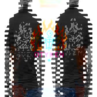 Otyken 民族音楽バンド 先住民族風 民族風 民芸品 メンズTシャツ バックプリント - Kawaiitshirt