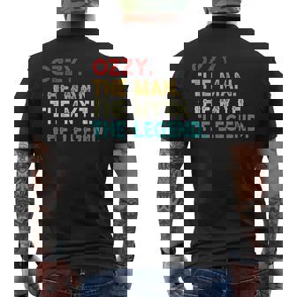 Ozzy The Man The Myth The Legend Birthday Vintage Ozzy Men's T-shirt Back Print - Thegiftio UK