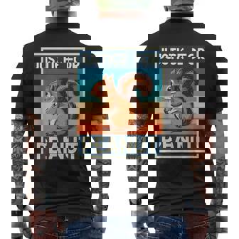 P'nut Pnutリスtシャツ ジャスティス ピーナッツザリス メンズTシャツ バックプリント - Kawaiitshirt