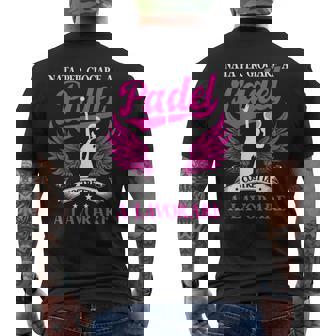 Padel Donna Padelista Nata Per Giocare A Padel T-shirt da uomo con stampa posteriore - Novitaregali