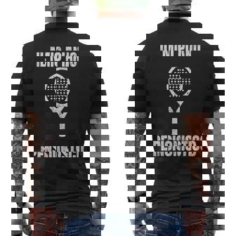 Padel Padelista Pensionato Regalo Divertente T-shirt da uomo con stampa posteriore - Novitaregali