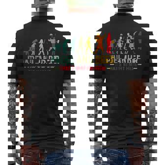 Padel Y Cerveza Evolución Divertida Para Amantes Del Pádel Camiseta Hombre Estampado Espalda - Regaloses