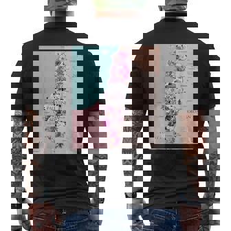 Palestine Map Palestinians Map メンズTシャツ バックプリント - Kawaiitshirt