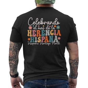 Hispanic Heritage Month Celebrando Herencia Hispana Men's T-shirt Back Print - Thegiftio UK