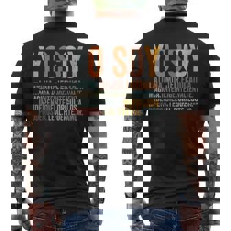 Hispanic Heritage Yo Soy Latina Mujer Fuerte Empowerment Men's T-shirt Back Print - Seseable