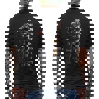 Panthère Léopard Fauve Doux Grand Chat Panthère Léopards T-shirt imprimé au dos - Cadeauxyz