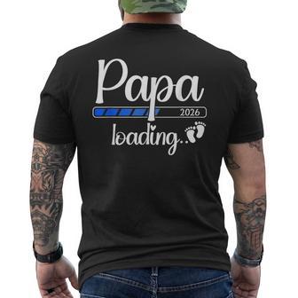 Papa 2026 Loading 2026 Bald Papa 2026 Werdender Papa 2026 T-Shirt mit Rückendruck - Geschenkecke