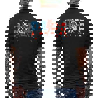 Papa 4Th Of July American Patriotic Dad Grandpa Men Men's T-shirt Back Print - Thegiftio