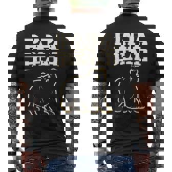 Papa Bear Cool Father Matching Family Dads Papa Men's T-shirt Back Print - Thegiftio UK