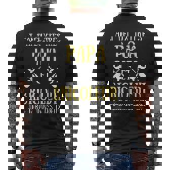 Papa Bricoleur Deux Titres Humour Bricolage Homme Bricole T-shirt imprimé au dos - Cadeauxyz