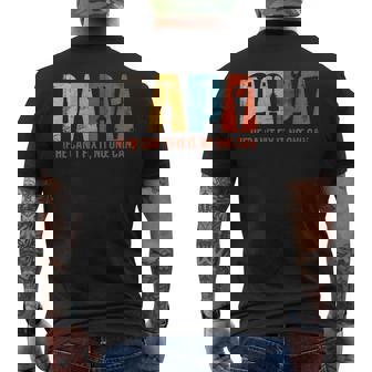 Papa If He Cant Fix It No One Can Fathers Day Dad Men's T-shirt Back Print - Monsterry