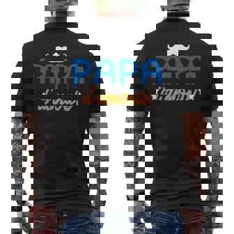 Papa D'amour Moustache Fête Des Pères Famille Homme Cadeau T-shirt imprimé au dos - Cadeauxyz