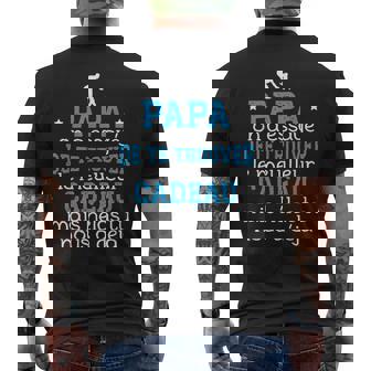 Papa On A Essayé De Trouver Un Cadeau Papa Humoristique Papa T-shirt imprimé au dos - Cadeauxyz