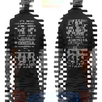 Papa Is My Favorite Name Father's Day Papa Men's T-shirt Back Print - Monsterry