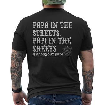 Papá In The Streets Papi In The Streets Men's T-shirt Back Print - Thegiftio UK