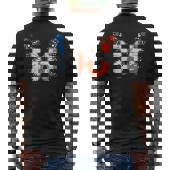 Papillon Drapeau Franceuisse T-shirt imprimé au dos - Cadeauxyz
