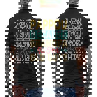 Pappou Because Grandpa Is For Old Guys Father's Day Fun Men's T-shirt Back Print - Monsterry
