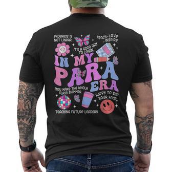 In My Para Era Paraprofessional Paraeducator Back To School Men's T-shirt Back Print - Thegiftio UK