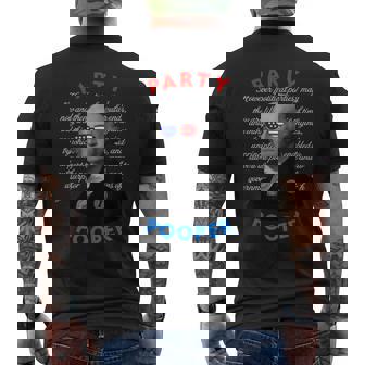 Party Pooper 面白い独立無党派投票者 7月4日 メンズTシャツ バックプリント - Kawaiitshirt