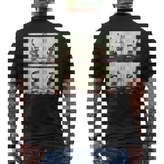 Party Raccoon Vinyl Festival Unique Edm House Music Men's T-shirt Back Print - Thegiftio