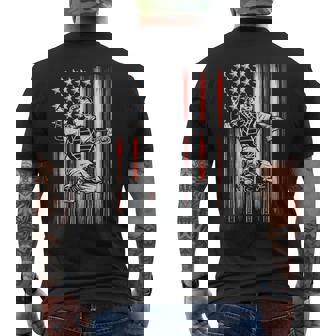 Patriotic Baseball 4Th Of July Usa American Flag Boys Men's T-shirt Back Print - Thegiftio UK