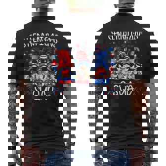 Patriotic Gnomes 4Th Of July Shenanigans Squad Men's T-shirt Back Print - Thegiftio