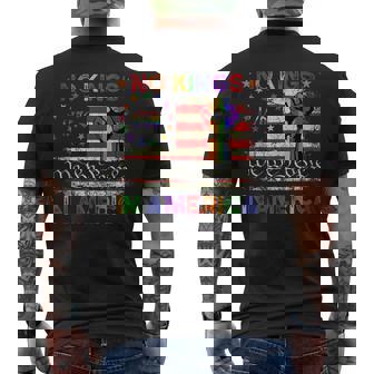 Patriotic Pro-Democracy Protest June 14 No Kings In America Men's T-shirt Back Print | Mazezy