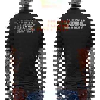 Pawpaw Bold Patriotic American Flag Father’S Day Pawpaw Men's T-shirt Back Print | Mazezy