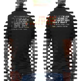 Pawpaw Protector Hero Legend Usa Flag Pawpaw Father's Day Men's T-shirt Back Print - Thegiftio UK