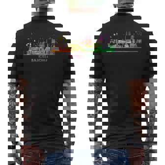 Paysage Urbain Coloré Barcelone T-shirt imprimé au dos - Cadeauxyz