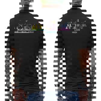 Paysage Urbain Coloré De Londres T-shirt imprimé au dos - Cadeauxyz