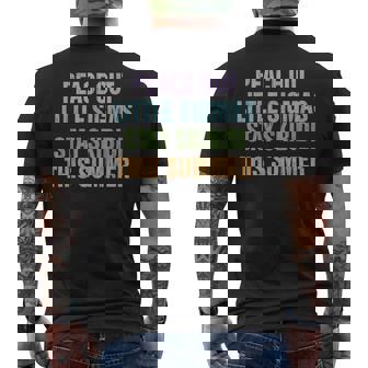 Peace Out Little Sigmas Stay Skibidi Last Day Of School Men's T-shirt Back Print | Mazezy