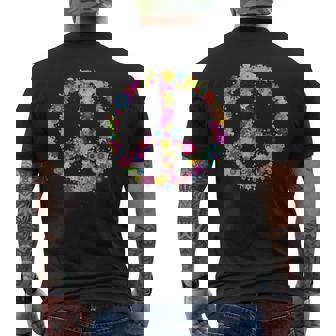 Peace Love Hippie Costume Tie Die 60 70S T-shirt imprimé au dos - Cadeauxyz