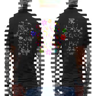 Peace Love 太極拳 メンズTシャツ バックプリント - Kawaiitshirt