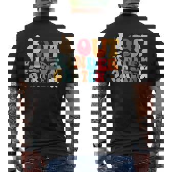 Peace Out 幼稚園 卒業 ピースアウト 幼稚園 メンズTシャツ バックプリント - Kawaiitshirt