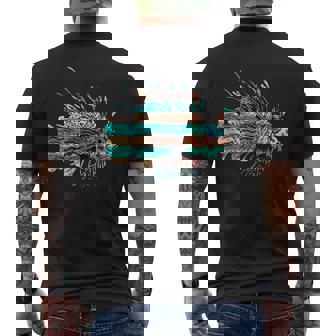 Peces De León Divertido León Peces Buceo Peces Amante Pesca In Mangas Camiseta Hombre Estampado Espalda - Regaloses