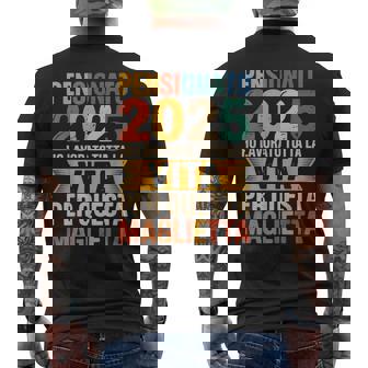 Pensionato 2025 Divertente Regalo Di Pensione T-shirt da uomo con stampa posteriore - Novitaregali