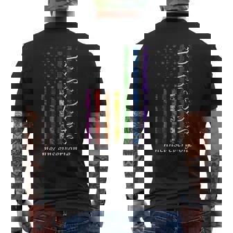We The People Means Everyone Us Constitution Lgbt Pride Men's T-shirt Back Print | Mazezy