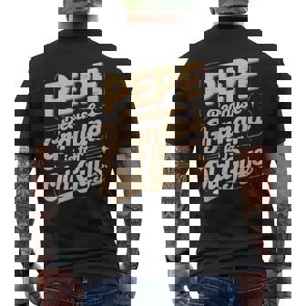 Pepe Because Grandpa Is For Old Guys Fun For Grandpa Is For Old Guys For Grandfather メンズTシャツ バックプリント - Kawaiitshirt