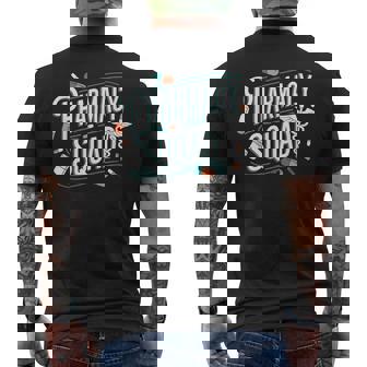 Pharmacy Squad Pharmacy Team And Pharm Pharmacist Crew Men's T-shirt Back Print - Monsterry
