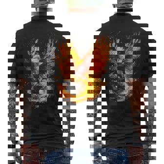 Phoenix Mythical Motif Fantasy Illustration Phoenix T-shirt imprimé au dos - Cadeauxyz