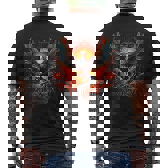 Phoenix Reborn Rejuvenation Fire Phoenix Bird Mythical Bird T-shirt imprimé au dos - Cadeauxyz